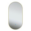 ELLIPS - 40x75 CM ( GOUD ) Toilet / Badkamerspiegel met verlichting
