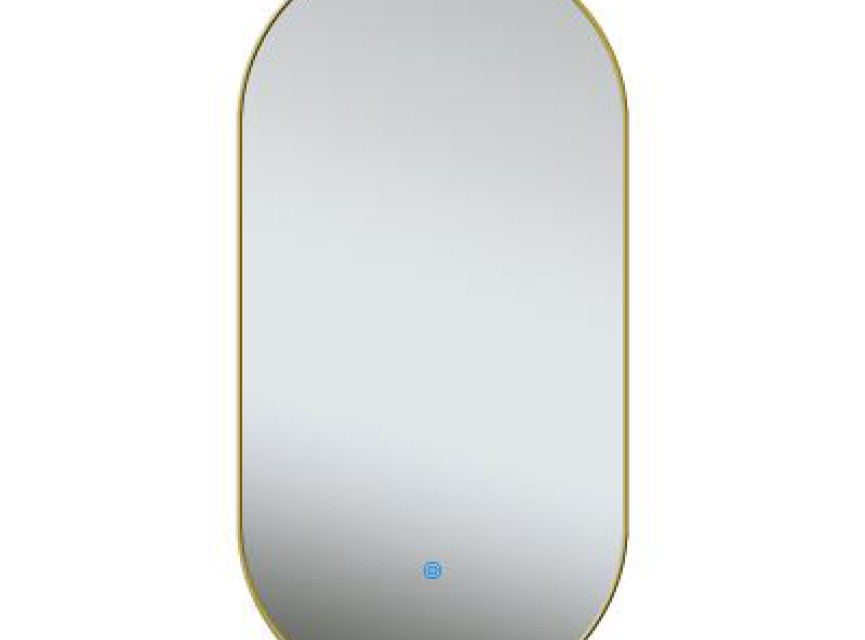ELLIPS - 40x75 CM ( GOUD ) Toilet / Badkamerspiegel met verlichting