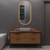 ELLIPS - 40x75 CM ( GOUD ) Toilet / Badkamerspiegel met verlichting