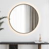 LUNA - 100 CM ( ZWART ) Badkamerspiegel met verlichting