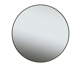 LUNA - 60 CM ( ZWART ) Badkamerspiegel met verlichting