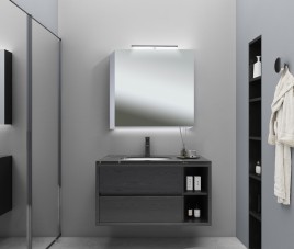VANITY Spiegelkast 60x60 ( RANDLOOS ) Badkamerspiegel met verlichting