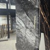 Oppio €69 PER PANEEL - PVC Wandpaneel Grijs Steen Marmerlook Hoogglans - 120x280x0,3 cm