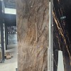 Oppio €67 PER PANEEL - PVC Wandpaneel Milos Bruin Hoogglans - 120x280x0,3 cm