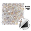 Oppio SHELL Tiles - Mother of PEARL HEXAGON wit - Zelfklevend Mozaiek 305x305x3.3mm