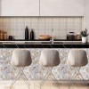 Oppio SHELL Tiles - Mother of PEARL HEXAGON wit - Zelfklevend Mozaiek 305x305x3.3mm
