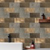 Oppio Koper XL Taupe Grijs METRO - Zelfklevend Mozaiek 30.5x30.5x4mm