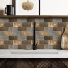 Oppio Koper XL Taupe Grijs METRO - Zelfklevend Mozaiek 30.5x30.5x4mm