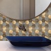 Oppio Koper XL Taupe Grijs HEXAGON - Zelfklevend Mozaiek 29.2x25.4x4mm