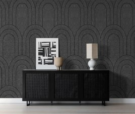OPPIO Viltpaneel Donker Grijs - BAROK - 60x280 cm - Brandvertragend & Geluiddempend