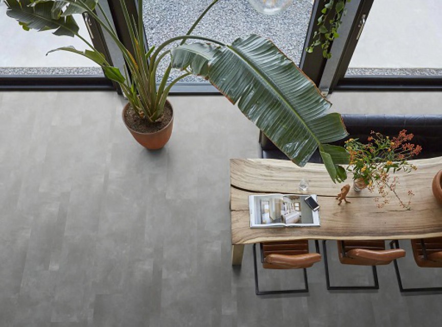Hamburg EXTRA GROOT 91x91 VIERKANT Grey DRYBACK ( LEVENSLANGE GARANTIE ) / micro-bevel 4v / PVC Vloer / Plak PVC
