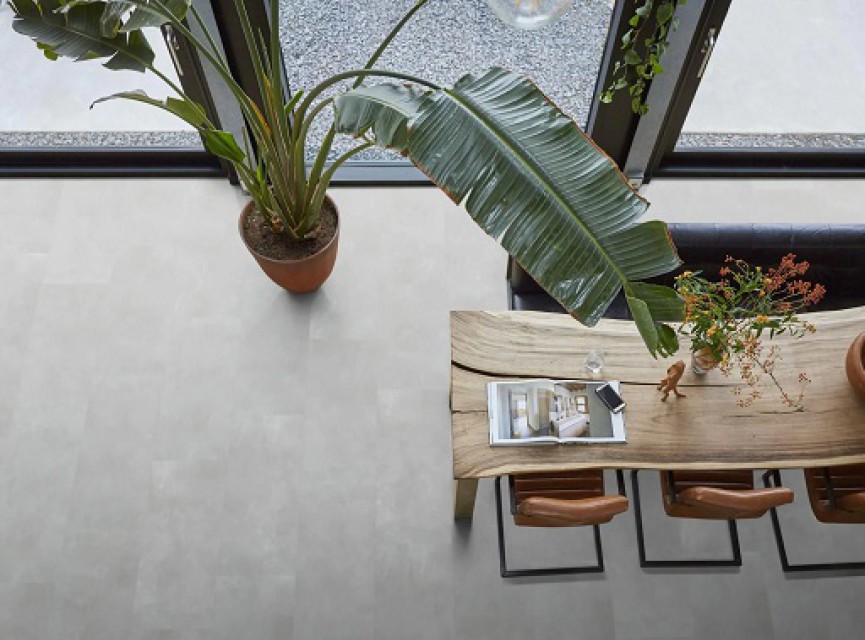 Hamburg EXTRA GROOT 91x91 VIERKANT Light Grey DRYBACK ( LEVENSLANGE GARANTIE ) / micro-bevel 4v / PVC Vloer / Plak PVC