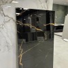 Latina Goud Zwart hoogglans 60x120 vloertegel en wandtegel