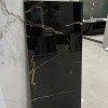 Latina Goud Zwart hoogglans 60x120 vloertegel en wandtegel