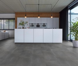 Berlijn tegel pvc dryback micro-bevel 4V - Dark Grey 450x900