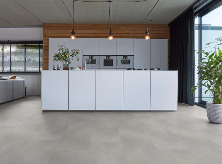 Berlijn Click Light Grey Klik Tegel pvc vloer 450x900