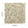 Oppio Geborsteld MINI Hexagon Goud - Zelfklevend Mozaiek 308x298x4mm