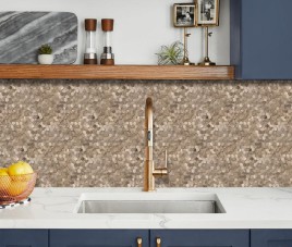 Oppio Geborsteld MINI Hexagon Bronce - Zelfklevend Mozaiek 308x298x4mm