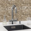 Oppio Geborsteld MINI blokjes Bronce - Zelfklevend Mozaiek 265x265x4mm