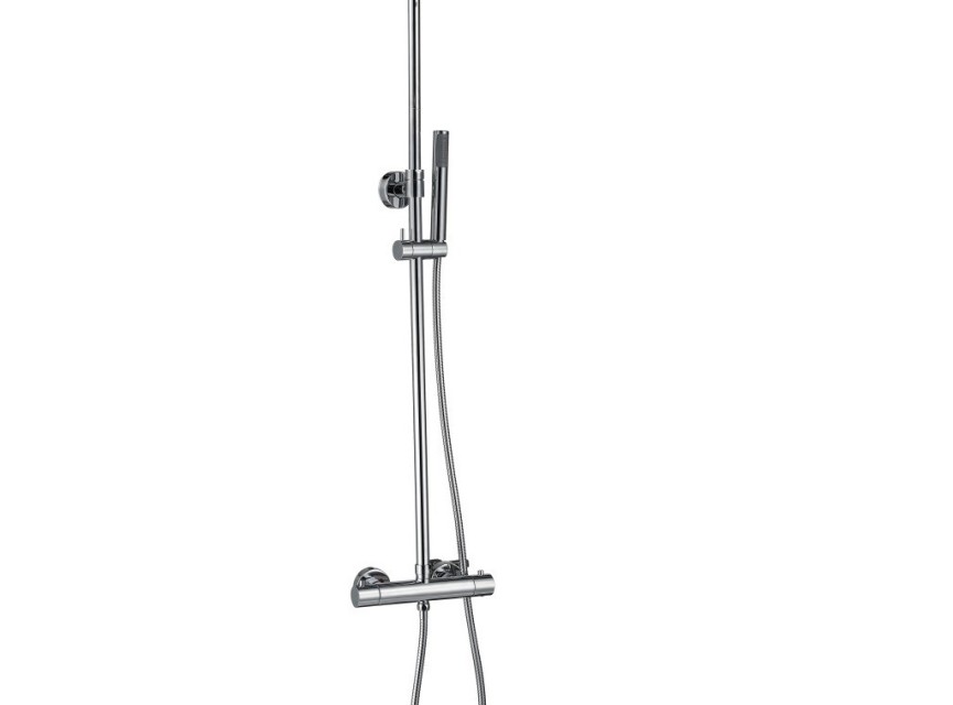 Ronde thermostatische regendouche-opbouwset