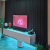 €37 Per Paneel - SUPERMAT 60x260 cm Zwart Eiken ( Black Oak ) akoestische wand panelen lattenwand met Vilt