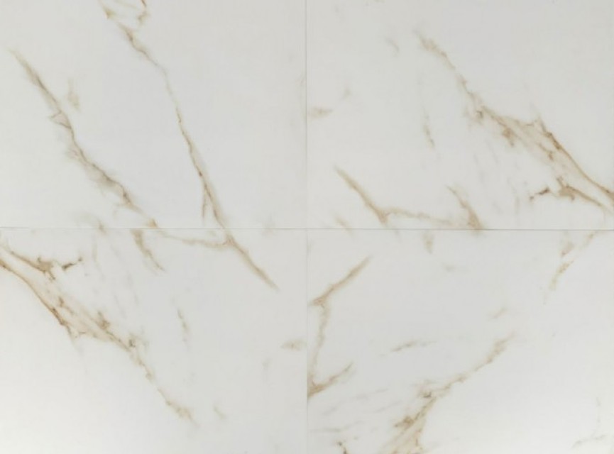 OPPIO Hoogglans GOLD Calacatta (NEO Carrara) 60x60 Vloertegel / Gepolijst En Gerectificeerd / Woonkamer / Badkamer / Winkelruimte