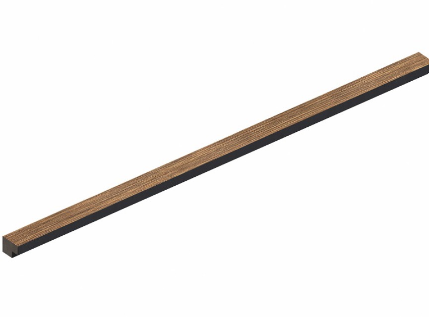 Eindlat Lattenwand kleur: Eiken Gerookt 280x27x21