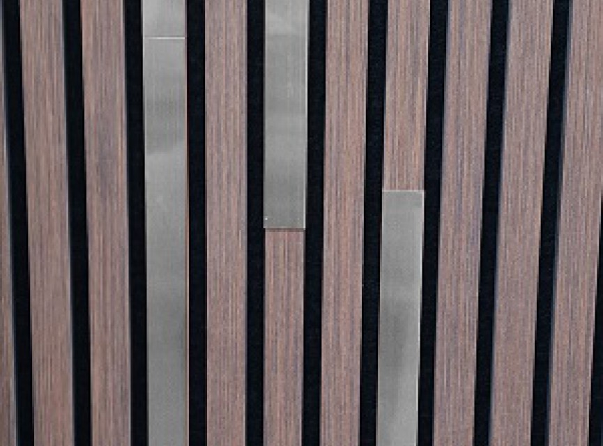 Cover voor Akupanel - 100cm - Gebrosteld ZILVER