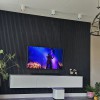 €37 Per Paneel - SUPERMAT 60x260 cm Zwart Eiken ( Black Oak ) akoestische wand panelen lattenwand met Vilt