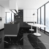 BLACK MARMOUR Hoogglans ZWART MARMER 60x60 Vloertegel / Gepolijst En Gerectificeerd / Woonkamer