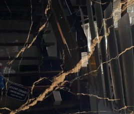 Latina Goud Zwart hoogglans 60x60 vloertegel en wandtegel