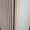 Eindlat Lattenwand kleur: Walnoot 280x27x21
