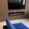 €37 Per Paneel - SUPERMAT 60x260 cm LICHT WALNOOT Eiken akoestische wand panelen lattenwand met Vilt