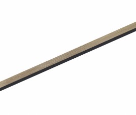 Eindlat Lattenwand kleur: Walnoot 280x27x21