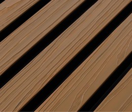 OPPIO TEAK+Zwart - Gevelbekleding – Composiet | 290 x 22 cm | Gevel | Tuin