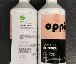 - OPPIO Laminaat Reiniger / 1 LITER / Streeploos eindresultaat en een frisse geur ( parfum )