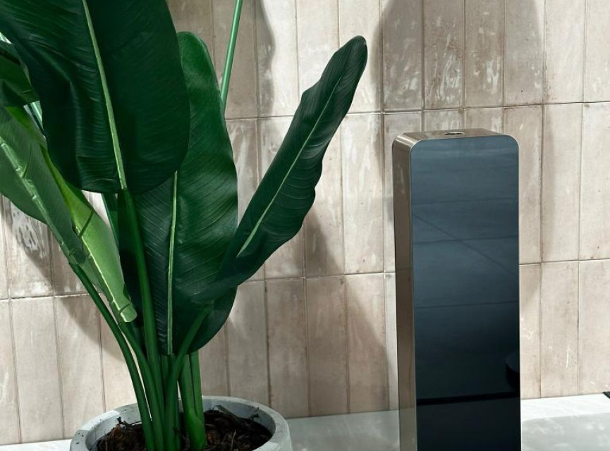 Mersense | Burano Diffuser Zwart / Goud - Dekking tot 900m3
