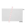40x120 cm Type 22 - 1936 Watt - Oppio Paneelradiator Compact 6 gegroefde voorzijde - Wit (Ral 9016)