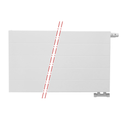 40x120 cm Type 22 - 1936 Watt - Oppio Paneelradiator Compact 6 gegroefde voorzijde - Wit (Ral 9016)