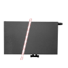 50x160 cm Type 22 - 2985 Watt - ECA Paneelradiator Compact 8 vlakke voorzijde - Mat Zwart (Ral 9005)