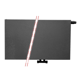 50x160 cm Type 22 - 2985 Watt - ECA Paneelradiator Compact 8 vlakke voorzijde - Mat Zwart (Ral 9005)