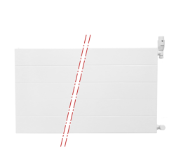 40x120 cm Type 22 - 1936 Watt - Oppio Paneelradiator Compact 6 gegroefde voorzijde - Wit (Ral 9016)