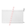 60x100 cm Type 22 - 2189 Watt - Oppio Paneelradiator Compact 6 geribbelde voorzijde - Wit (Ral 9016)