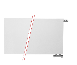 40x220 cm Type 22 - 3542 Watt - ECA Paneelradiator Compact 8 vlakke voorzijde - Wit (Ral 9016)