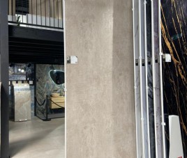 Oppio €98 PER PANEEL - 120x280x0,3 cm – Oxy BEIGE PVC Wandpaneel MAT