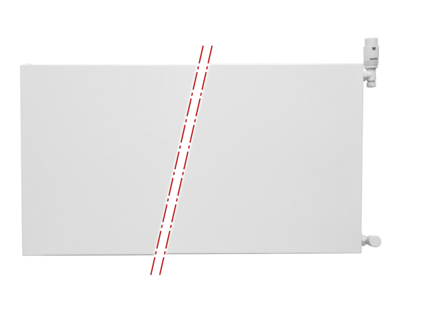 60x160 cm Type 22 - 3503 Watt - Oppio Paneelradiator Compact 6 vlakke voorzijde - Wit (Ral 9016)