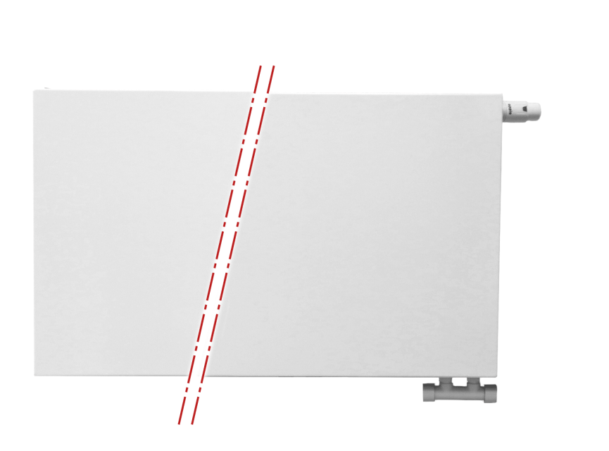 60x160 cm Type 22 - 3503 Watt - Oppio Paneelradiator Compact 6 vlakke voorzijde - Wit (Ral 9016)
