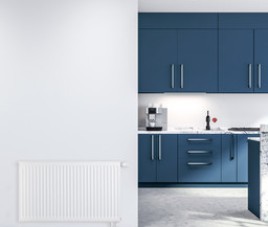 40x120 cm Type 22 - 1936 Watt - Oppio Paneelradiator Compact 6 geribbelde voorzijde - Wit (Ral 9016)