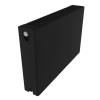 50x120 cm Type 22 - 2239 Watt - ECA Paneelradiator Compact 8 vlakke voorzijde - Mat Zwart (Ral 9005)