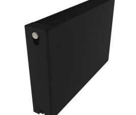 50x120 cm Type 22 - 2239 Watt - ECA Paneelradiator Compact 8 vlakke voorzijde - Mat Zwart (Ral 9005)